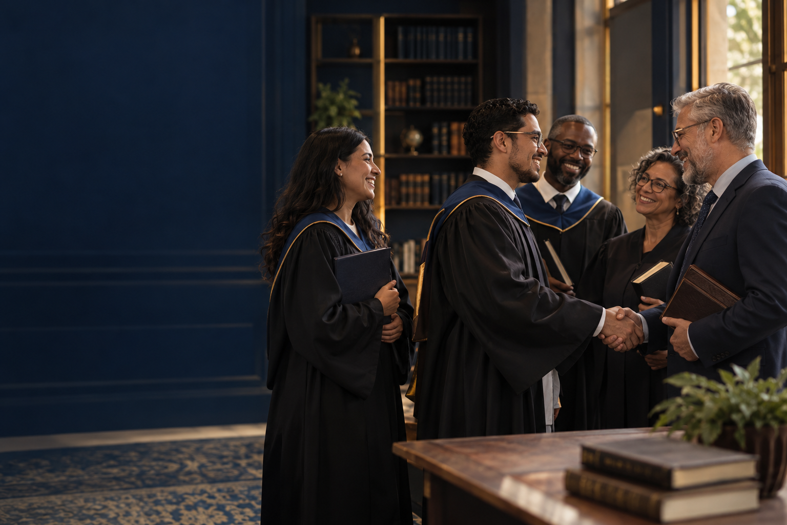 Formandos e professores celebram uma etapa de formação teológica